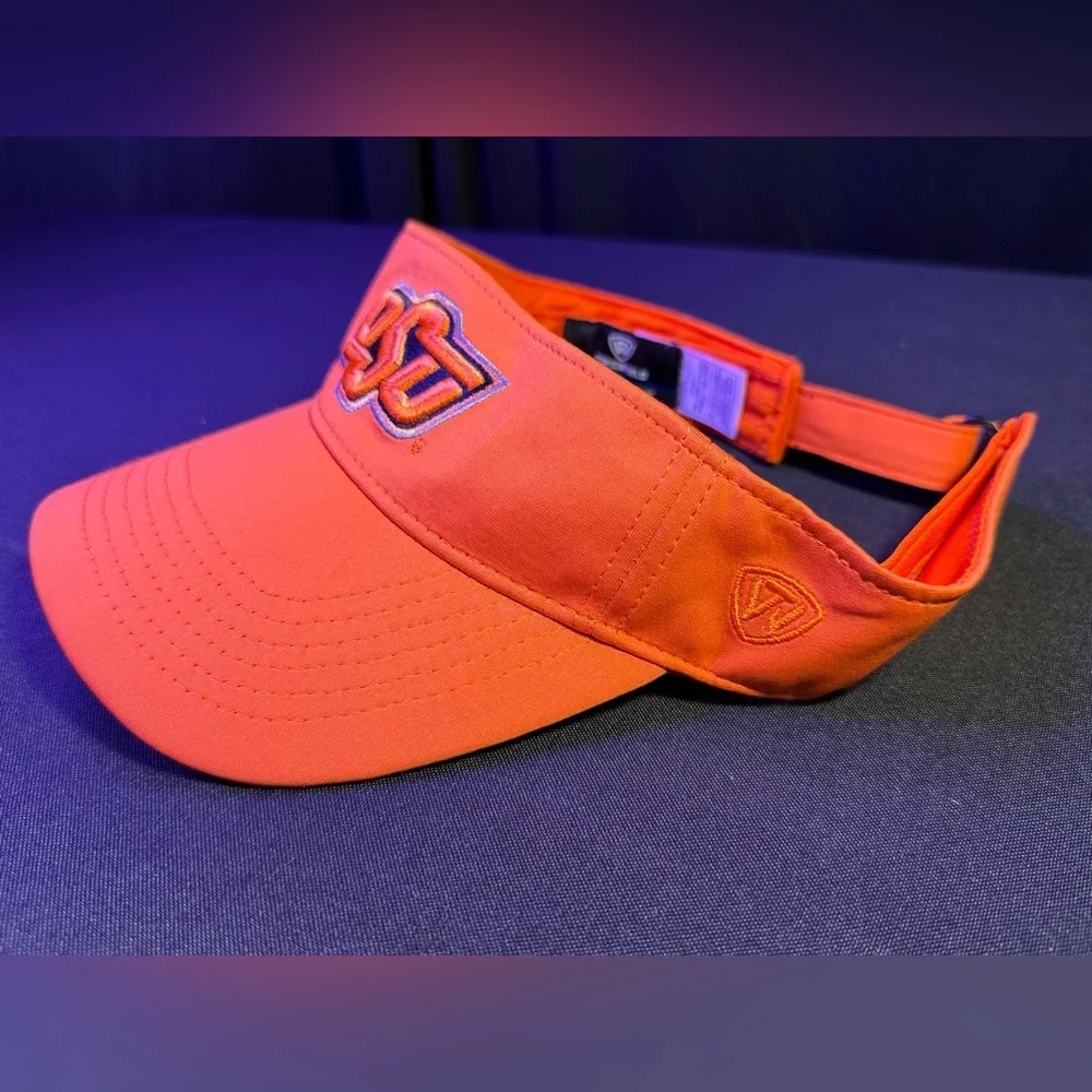 Stitched On Top of the World OSU Bright Orange Visor NWT